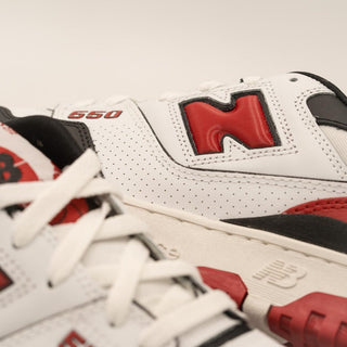 New Balance 550 White Red Black